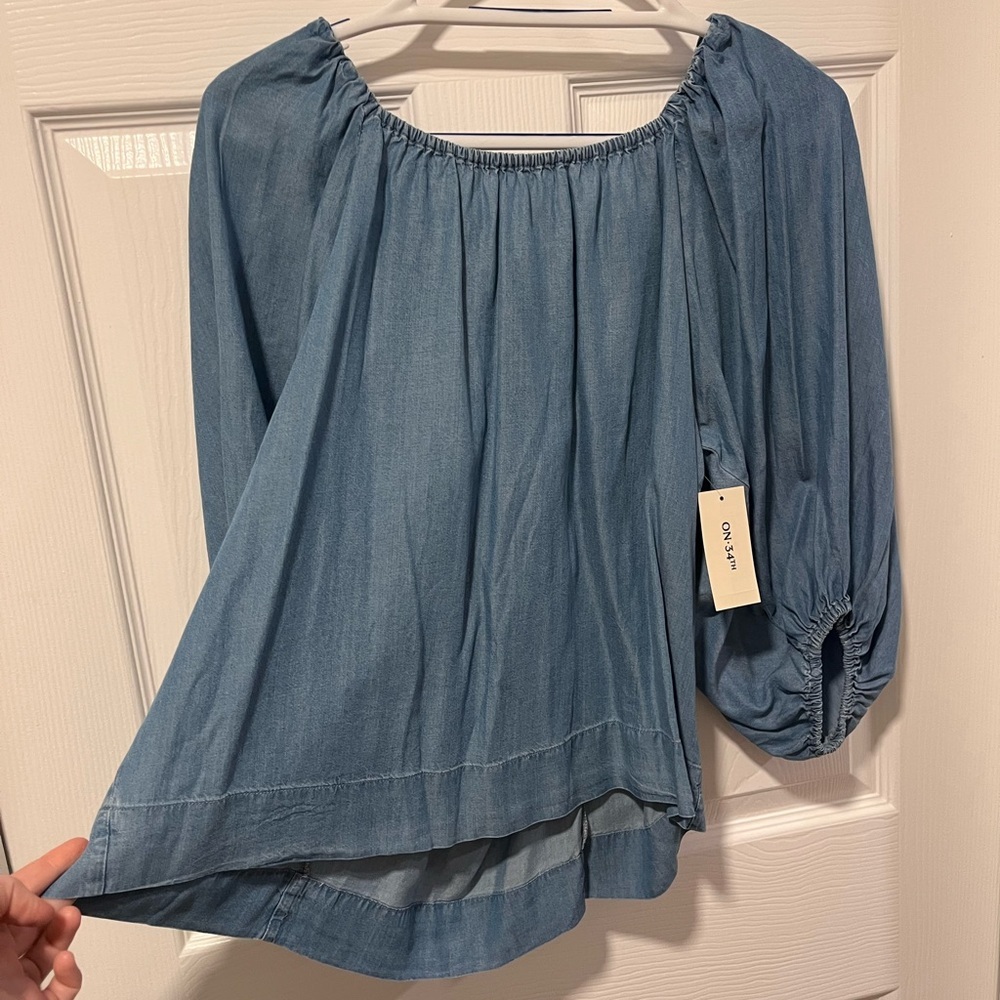 Women's Blue Top - Picture 2 of 8